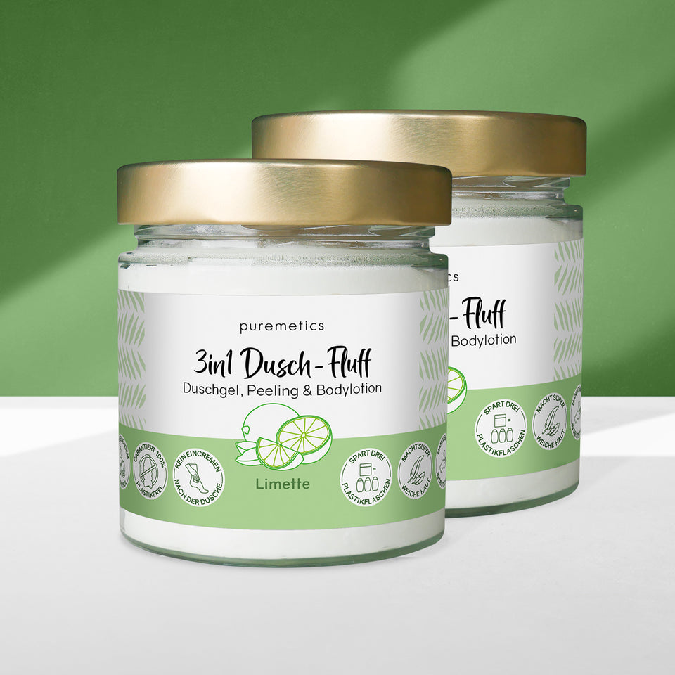 3in1 shower fluff 'lime'