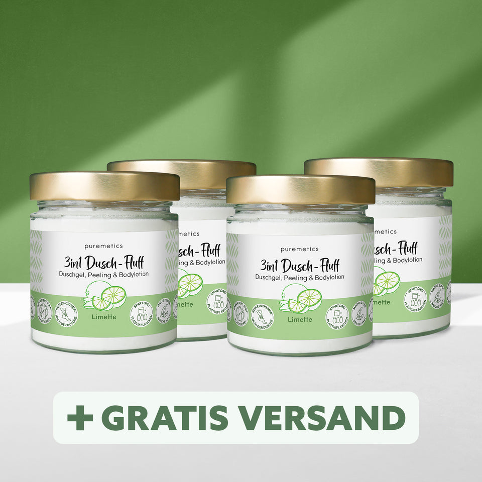 3in1 shower fluff 'lime'