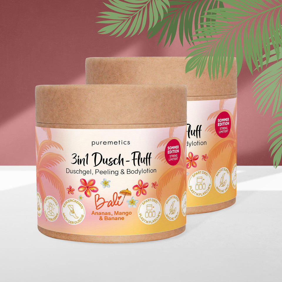 3in1 Dusch-Fluff ‘Bali: Ananas, Mango & Banane‘