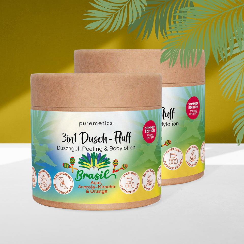 3in1 Dusch-Fluff ‘Brasilien: Açaí, Acerola-Kirsche & Orange‘