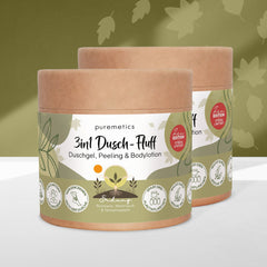 3in1 Dusch-Fluff ‘Erdung: Rosmarin, Weihrauch & Tannennadeln‘