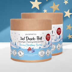 3in1 Dusch-Fluff 'Frozen Christmas Berries: Winterbeeren, Cranberry & Eisblüte'