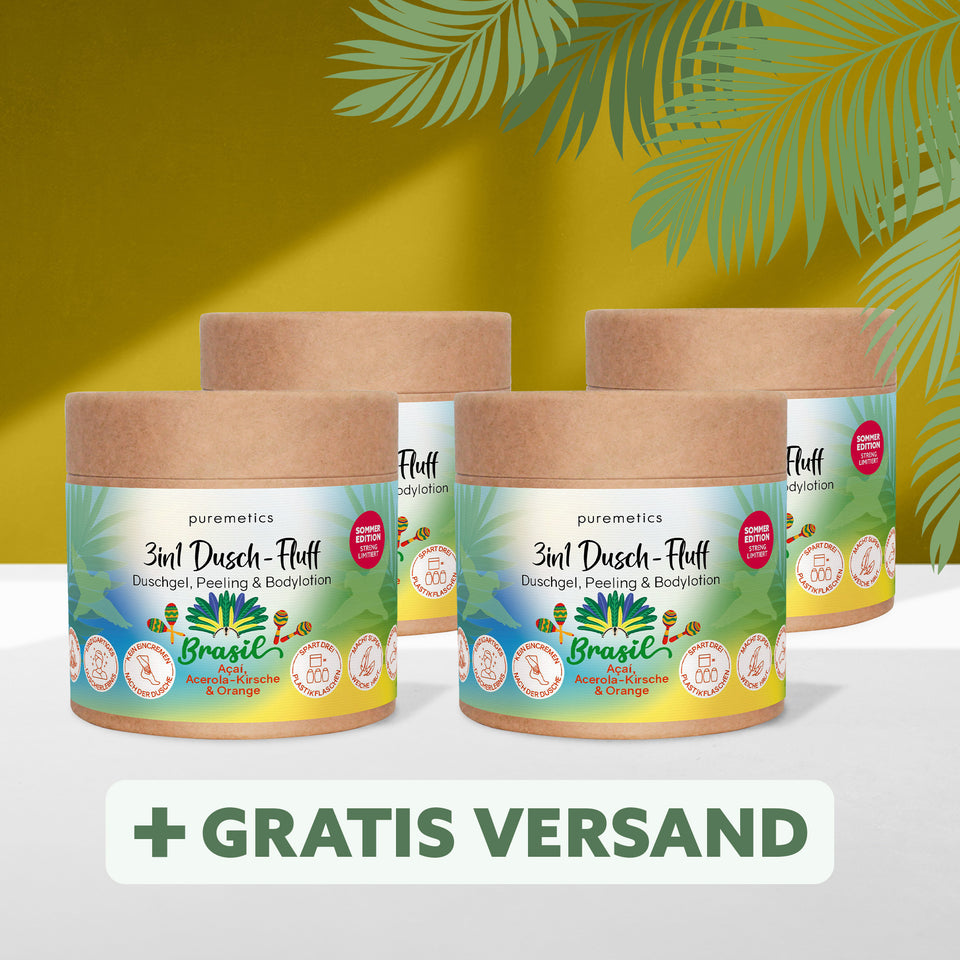 3in1 Dusch-Fluff ‘Brasilien: Açaí, Acerola-Kirsche & Orange‘