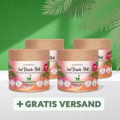3in1 Dusch-Fluff ‘Madagaskar: Vanille, Kokos & Mandel‘