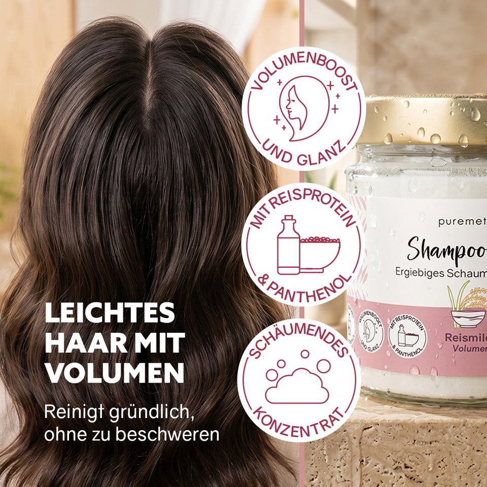 Volumen Shampoo-Fluff ‘Reismilch‘