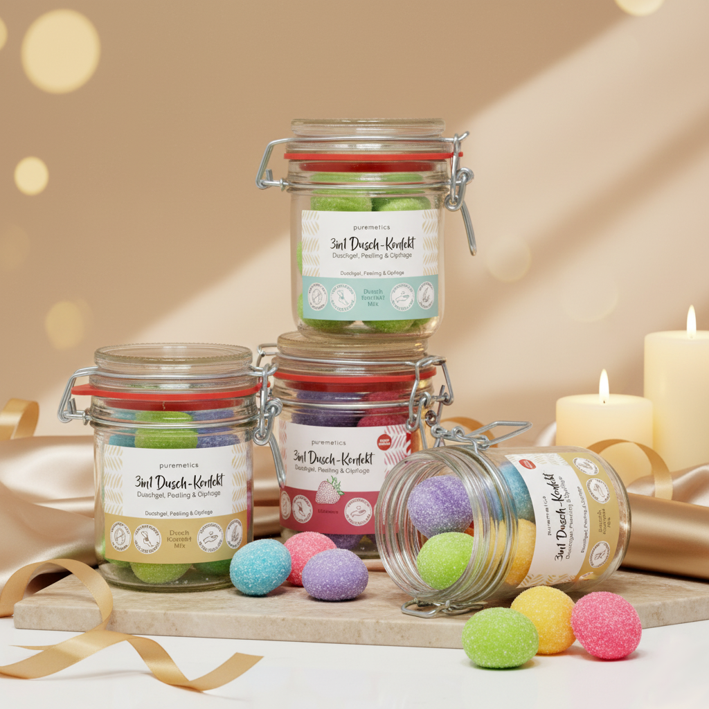 3in1 Dusch-Konfekte 'Verschiedene Sorten'