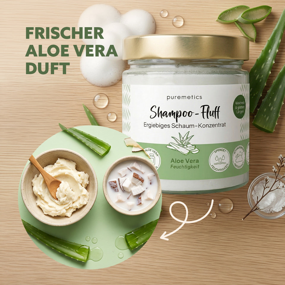 Feuchtigkeits Shampoo-Fluff ‘Aloe Vera‘