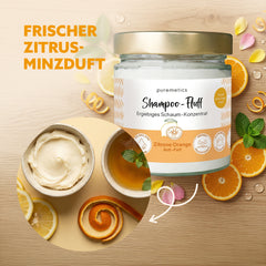 Anti-Fett Shampoo-Fluff ‘Zitrone Orange‘