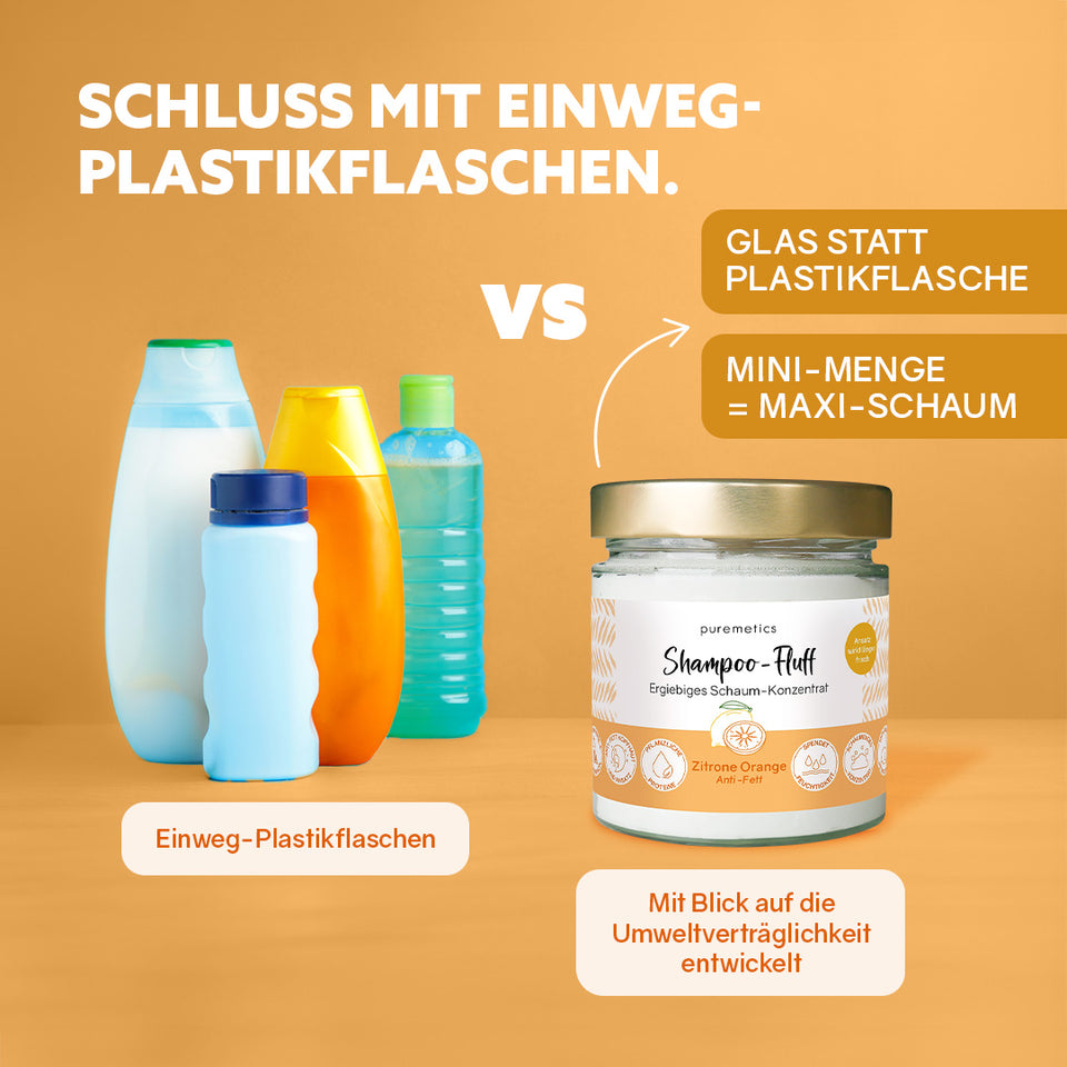 Anti-Fett Shampoo-Fluff ‘Zitrone Orange‘