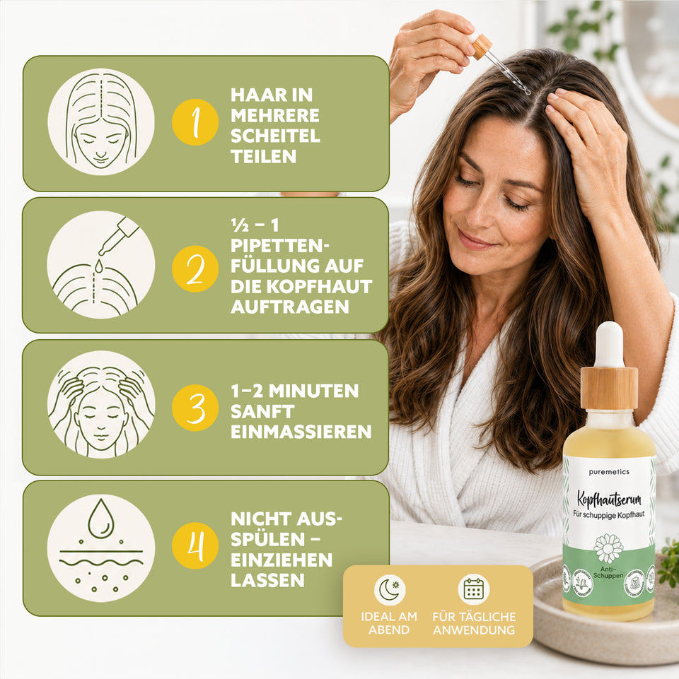 Kopfhautserum ‘Verschiedene Sorten‘