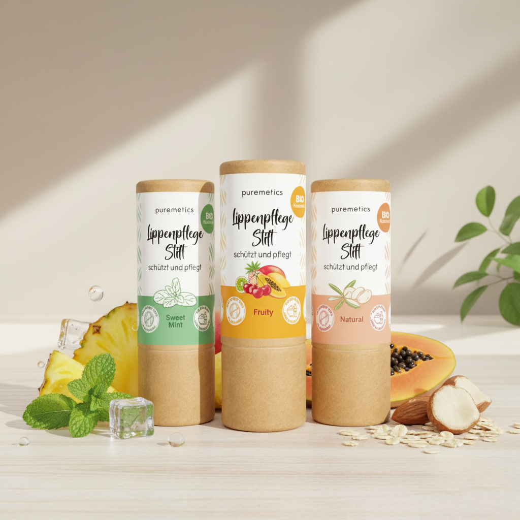 Bio-Lippenpflegestifte 'Verschiedene Sorten'