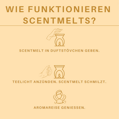 Scentmelts Raumduft-Wachs '10 Stück im Glas