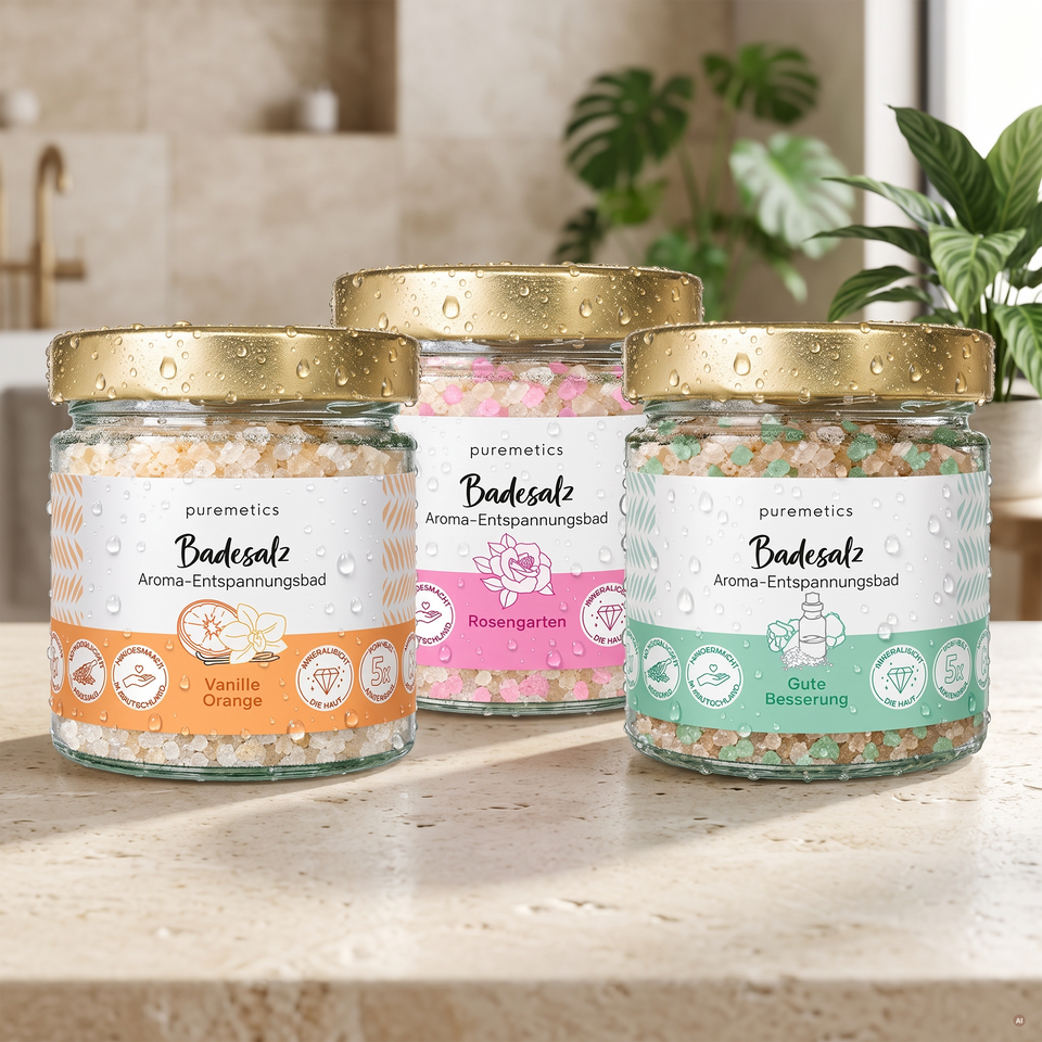 Badesalz-Set 'Wohlfühl-Trio'