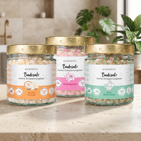 Badesalz-Set 'Wohlfühl-Trio'