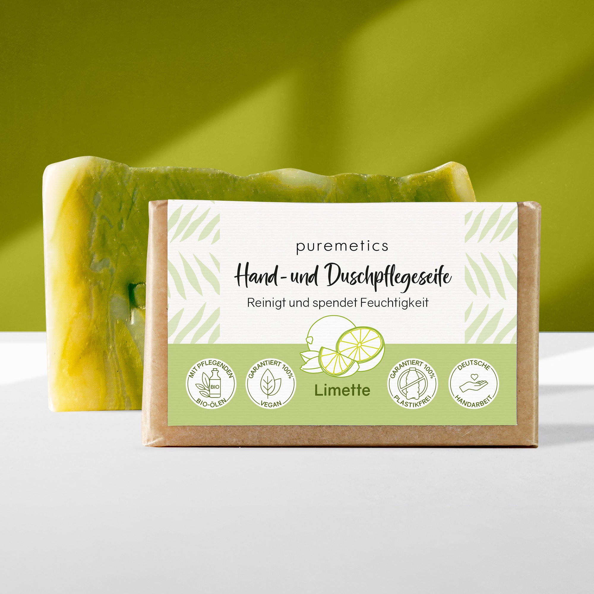 Hand and shower care soap 'Lime'
