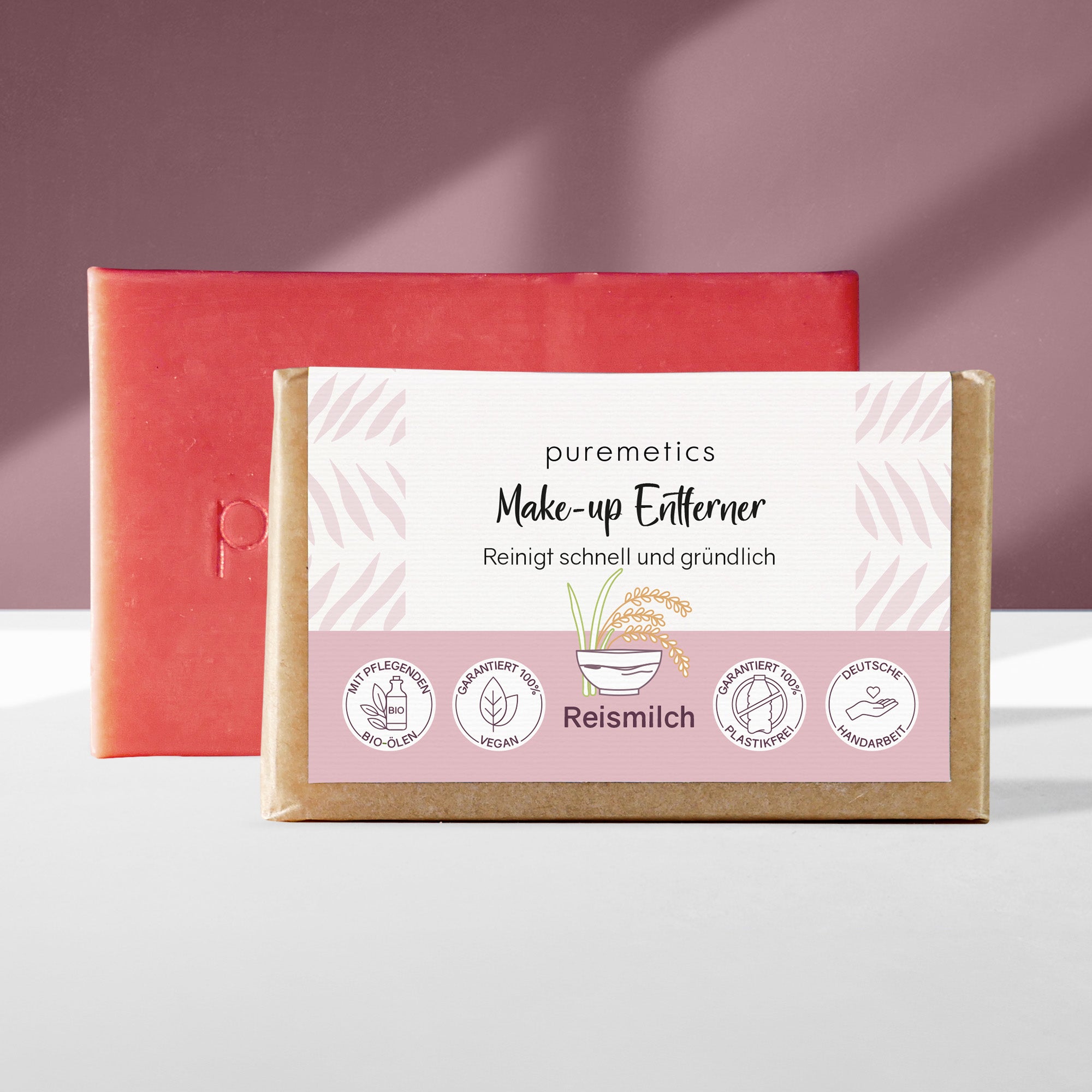 gesichtsseife aufbewahren Make-up Entferner Seife 'Reismilch'