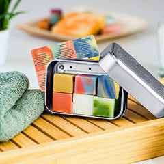 Test box 'Soap minis with soap box silver'