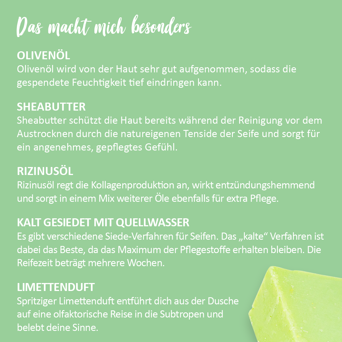 Shower soap 'Shea Butter Lime'