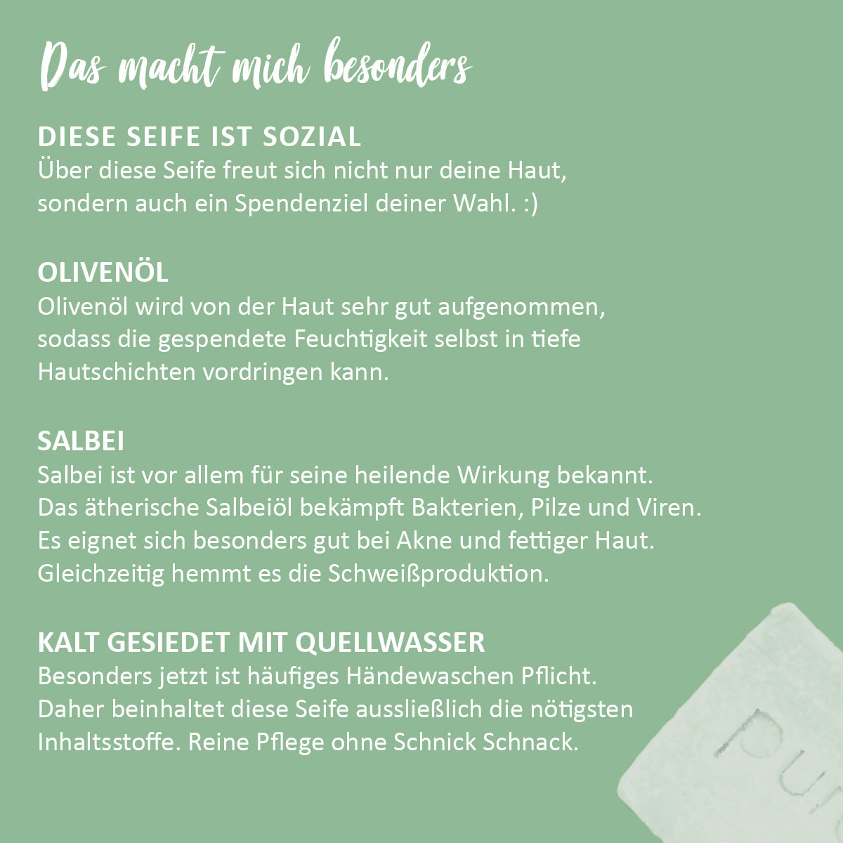 Soli-Salbeiseife 'Herzensprojekte'