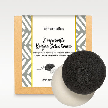 Eponges Konjac '2 pièces'