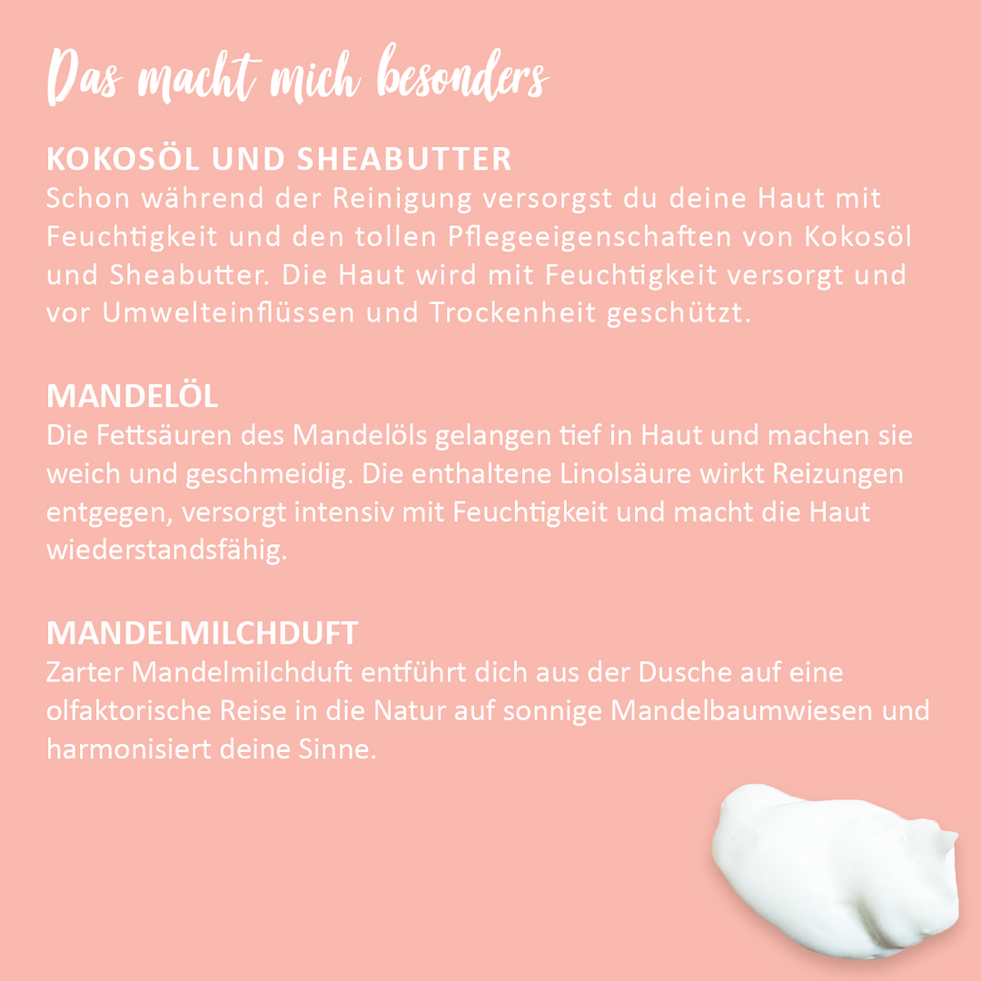 Duschgel-Pulver 'Mandelmilch'